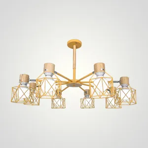 Потолочная люстра CORF B3 Yellow 8 lamps