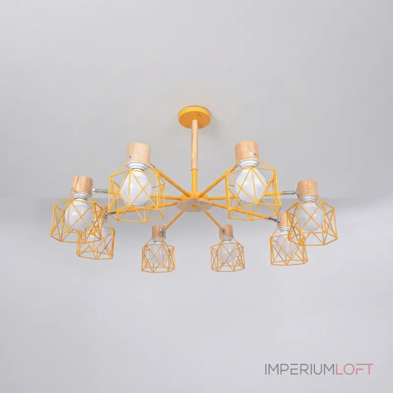 Потолочная люстра CORF B3 Yellow 8 lamps