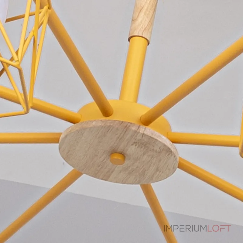 Потолочная люстра CORF B3 Yellow 8 lamps