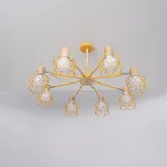 Потолочная люстра CORF B3 Yellow 8 lamps