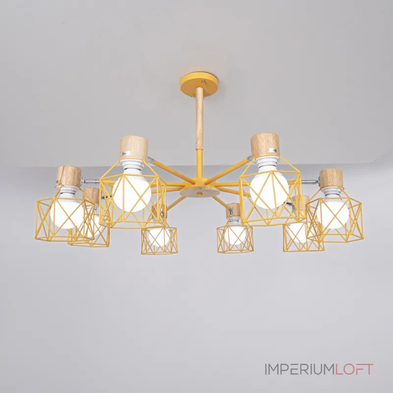 Потолочная люстра CORF B3 Yellow 8 lamps