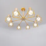 Потолочная люстра CORF B3 Yellow 8 lamps