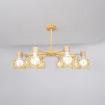 Потолочная люстра CORF B3 Yellow 8 lamps