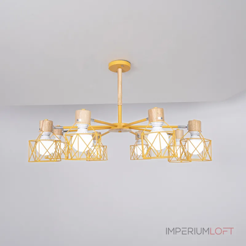 Потолочная люстра CORF B3 Yellow 8 lamps