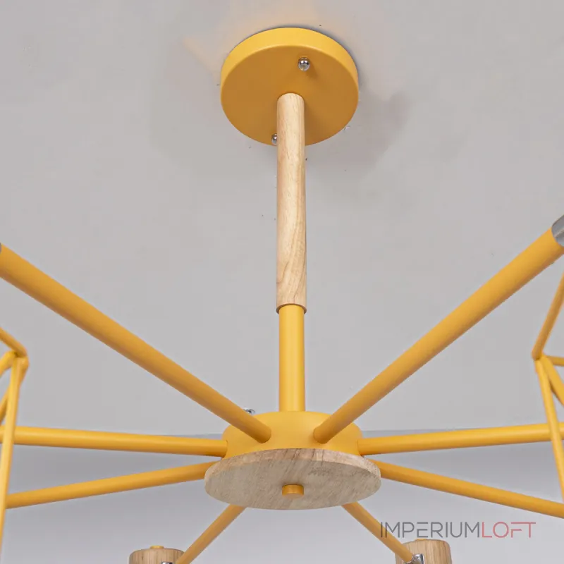 Потолочная люстра CORF B3 Yellow 8 lamps