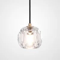 Подвесной светильник Boule De Cristal Single Rod Pendant Brass