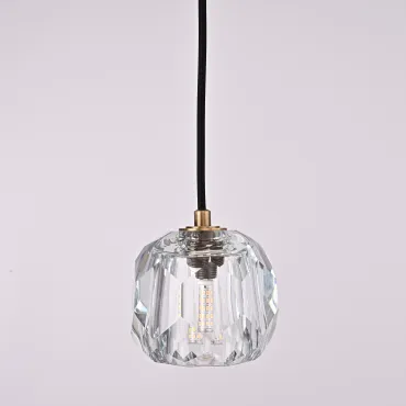 Подвесной светильник Boule De Cristal Single Rod Pendant Brass от ImperiumLoft