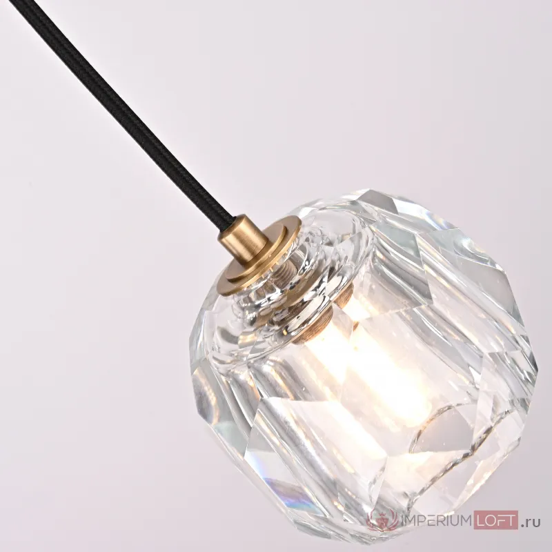 Подвесной светильник Boule De Cristal Single Rod Pendant Brass от ImperiumLoft