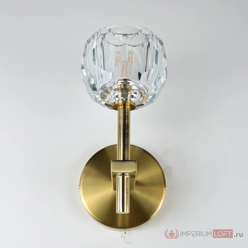 Бра Boule de Cristal Single Sconce Brass от ImperiumLoft