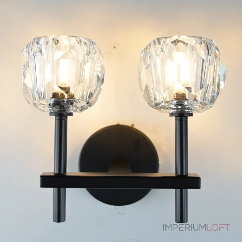 Бра Boule de Cristal Double Sconce Brass Черный от ImperiumLoft Бра Boule de Cristal Double Sconce Brass Черный от ImperiumLoft