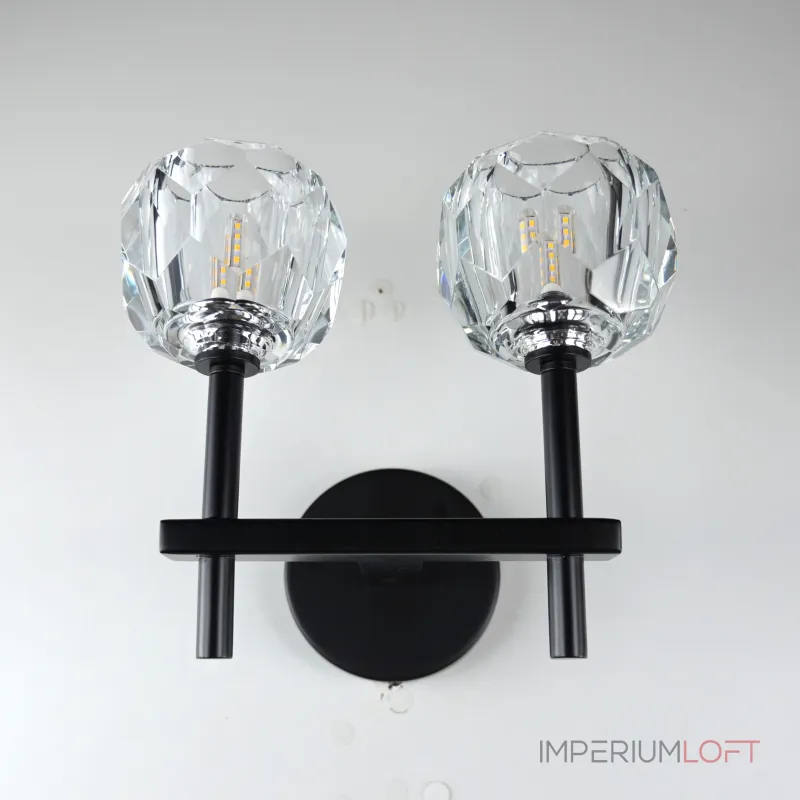 Бра Boule de Cristal Double Sconce Brass Черный от ImperiumLoft Бра Boule de Cristal Double Sconce Brass Черный от ImperiumLoft