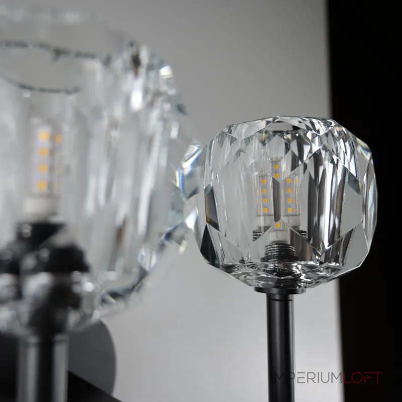 Бра Boule de Cristal Double Sconce Brass Черный от ImperiumLoft Бра Boule de Cristal Double Sconce Brass Черный от ImperiumLoft