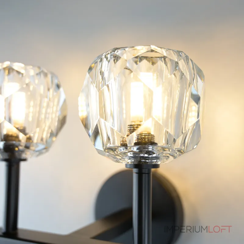 Бра Boule de Cristal Double Sconce Brass Черный от ImperiumLoft Бра Boule de Cristal Double Sconce Brass Черный от ImperiumLoft