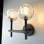 Бра Boule de Cristal Double Sconce Brass Черный от ImperiumLoft