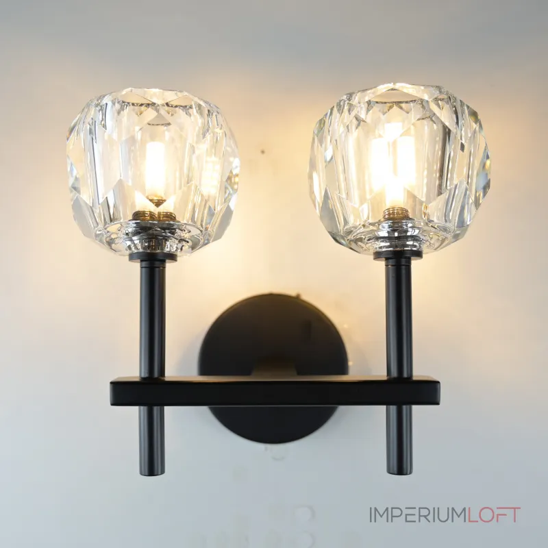 Бра Boule de Cristal Double Sconce Brass Черный от ImperiumLoft Бра Boule de Cristal Double Sconce Brass Черный от ImperiumLoft
