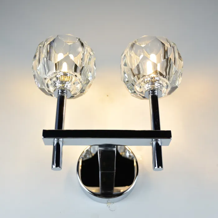 Бра Boule de Cristal Double Sconce Chrome от ImperiumLoft