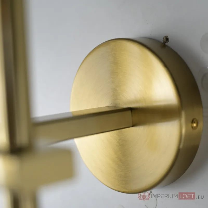 Бра Boule de Cristal Double Sconce Brass от ImperiumLoft