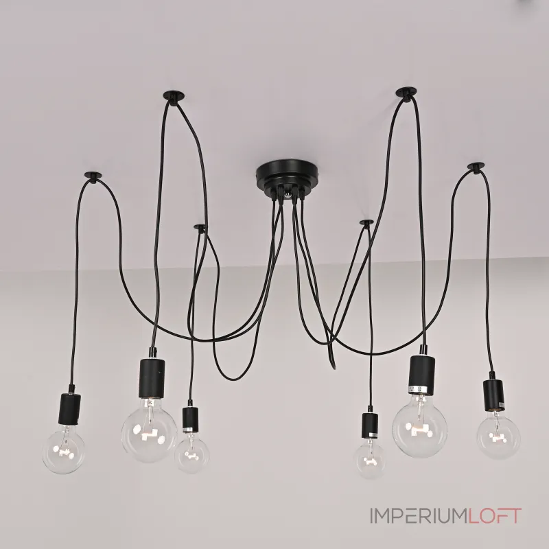 Люстра Spider Black L6 ImperiumLoft от ImperiumLoft Люстра Spider Black L6 ImperiumLoft от ImperiumLoft