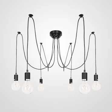 Люстра Spider Black L6 ImperiumLoft Люстра Spider Black L6 ImperiumLoft