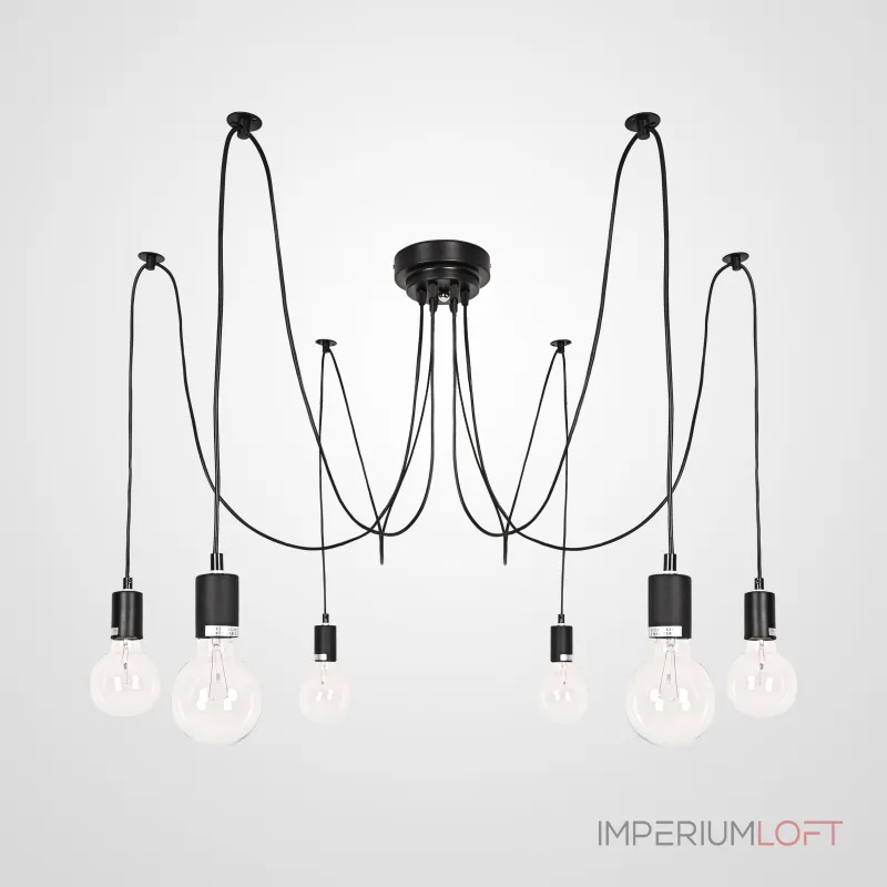 Люстра Spider Black L6 ImperiumLoft от ImperiumLoft Люстра Spider Black L6 ImperiumLoft от ImperiumLoft
