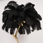 Торшер страусиные перья Feather Lamp A MODERN GRAND TOUR черный
