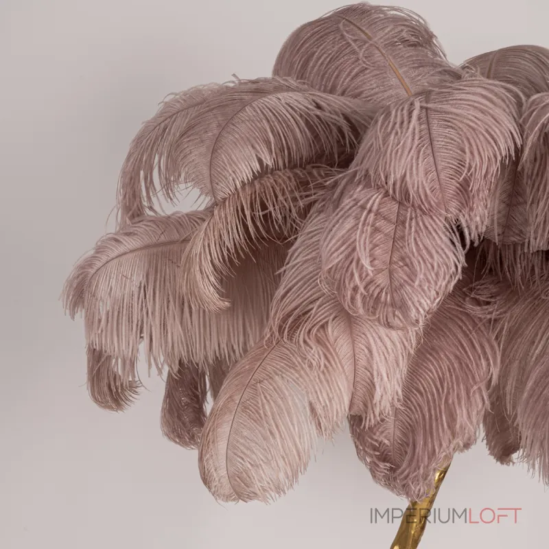Торшер страусиные перья Feather Lamp A MODERN GRAND TOUR розовый