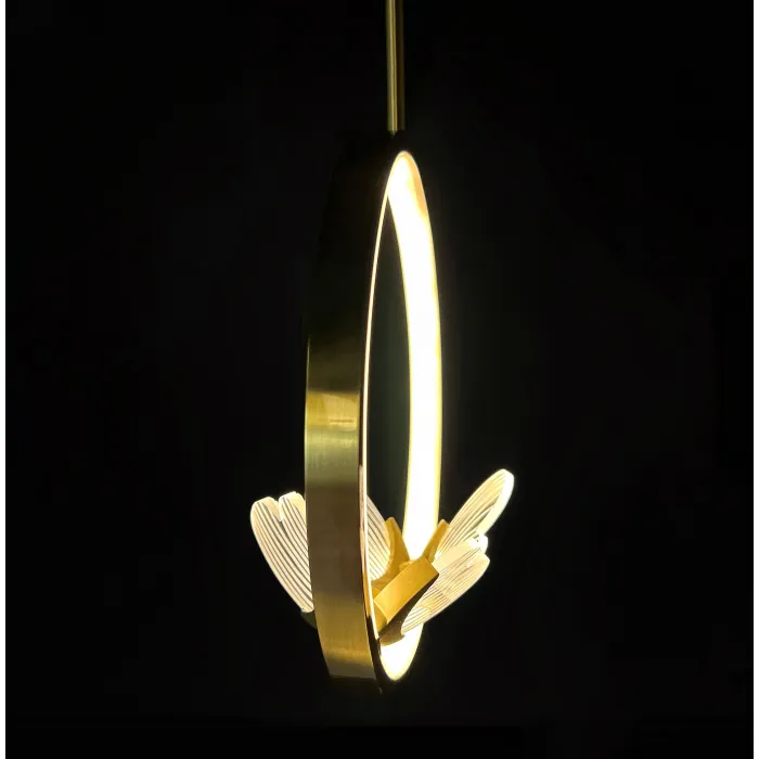 Подвесной светильник BABETTA RING 1 L320 brass 4000К от ImperiumLoft