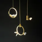 Подвесной светильник BABETTA RING 1 L280 brass 4000К от ImperiumLoft