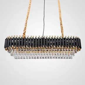 Люстра Empire Black Rectangular Chandelier Crystal