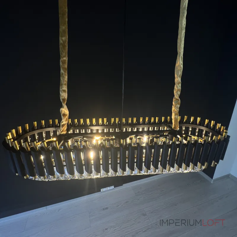 Подвесная люстра Empire Black Rectangular Chandelier Crystal Подвесная люстра Empire Black Rectangular Chandelier Crystal