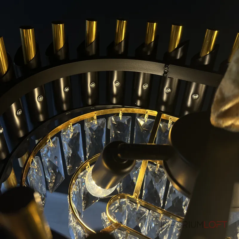 Подвесная люстра Empire Black Rectangular Chandelier Crystal Подвесная люстра Empire Black Rectangular Chandelier Crystal