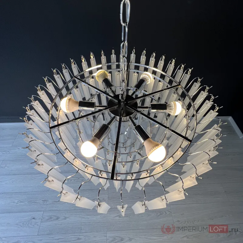 Люстра Eich Chandelier Nova 9 D65 nickel от ImperiumLoft