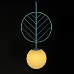 Подвесной светильник LEAF B Голубой от ImperiumLoft