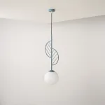 Подвесной светильник LEAF A Голубой