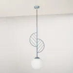 Подвесной светильник LEAF A Голубой