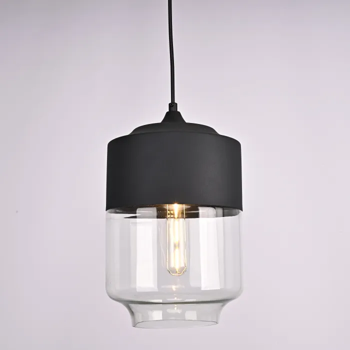 Подвесной светильник NORD A D18 Black/Transparent от ImperiumLoft