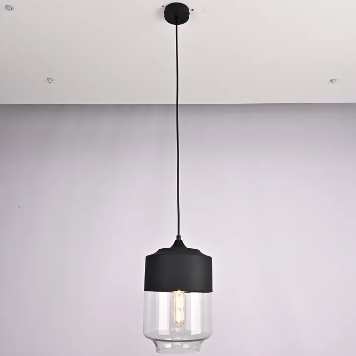 Подвесной светильник NORD A D18 Black/Transparent от ImperiumLoft