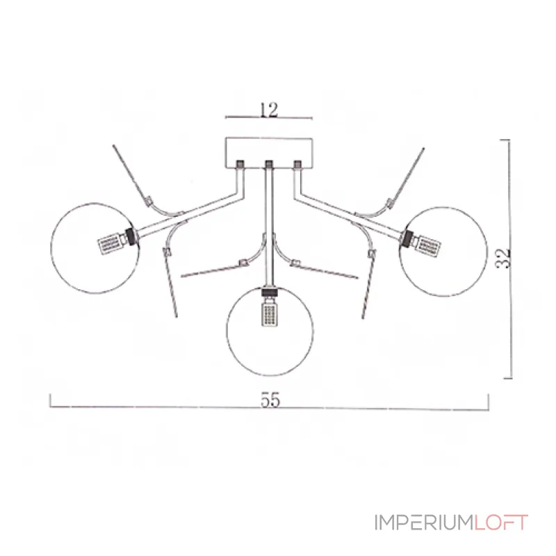 Потолочная люстра Light of MATISSE C SELF D55 White от ImperiumLoft Потолочная люстра Light of MATISSE C SELF D55 White от ImperiumLoft