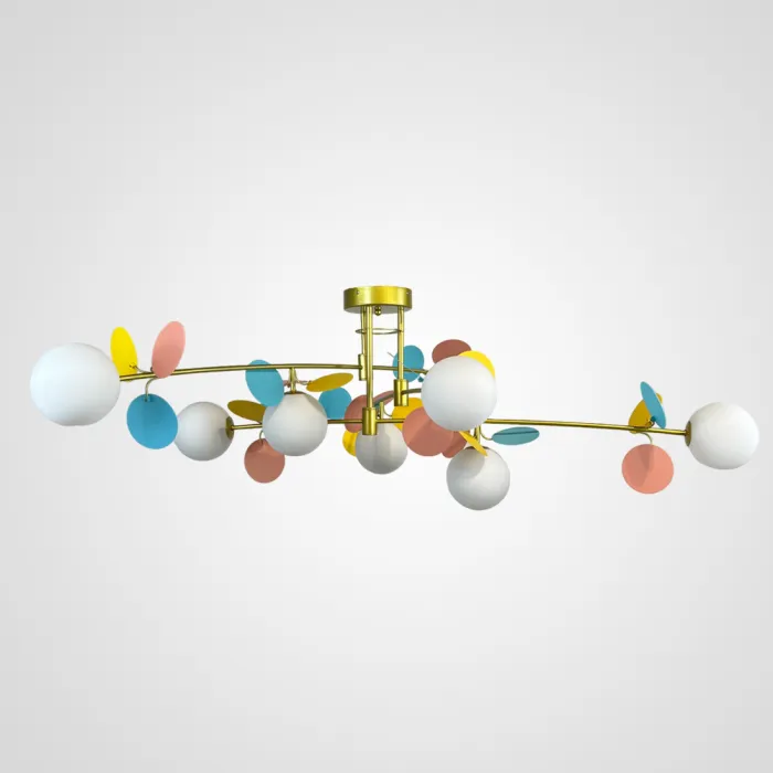 Потолочная люстра MATISSE B D120 Gold Multicolor от ImperiumLoft