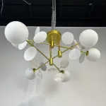 Потолочная люстра MATISSE B D80 Gold White от ImperiumLoft