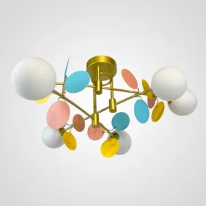 Потолочная люстра Light of MATISSE B D80 Gold Multicolor