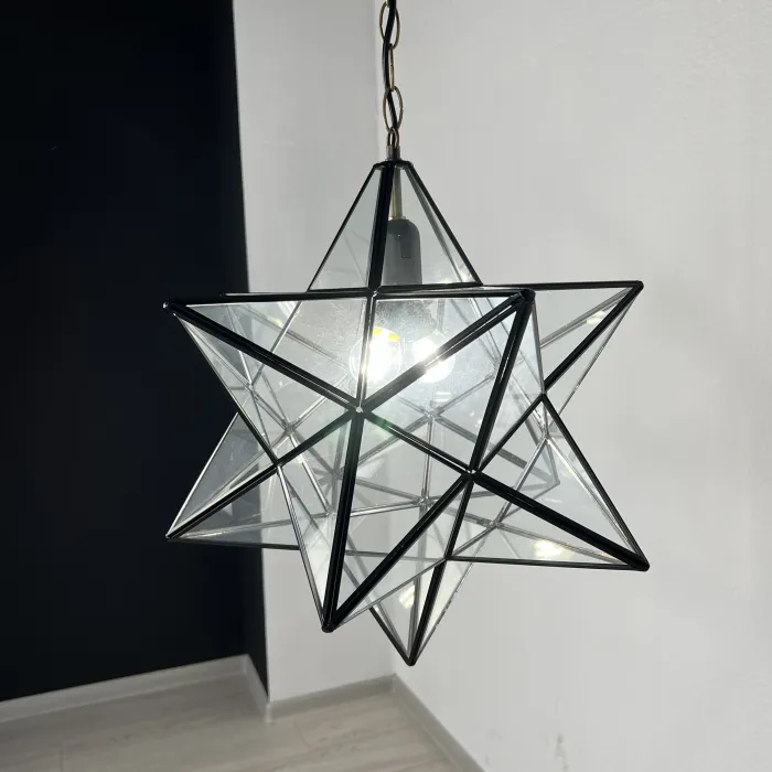 Люстра Black Star Clear Glass 40 см от ImperiumLoft
