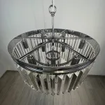 Люстра RH 1920S ODEON CLEAR GLASS FRINGE 3-TIER CHANDELIER chrome от ImperiumLoft