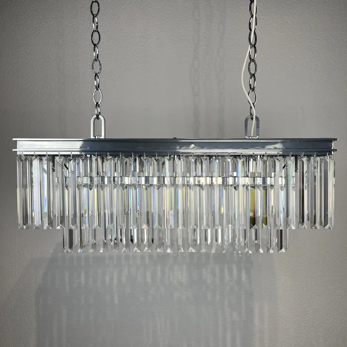 Люстра RH 1920S ODEON CLEAR GLASS FRINGE chrome от ImperiumLoft