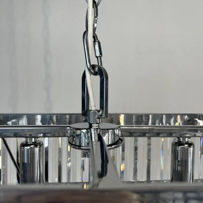 Люстра RH 1920S ODEON CLEAR GLASS FRINGE 120 chrome от ImperiumLoft