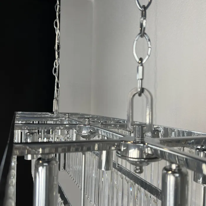 Люстра RH 1920S ODEON CLEAR GLASS FRINGE 120 chrome от ImperiumLoft