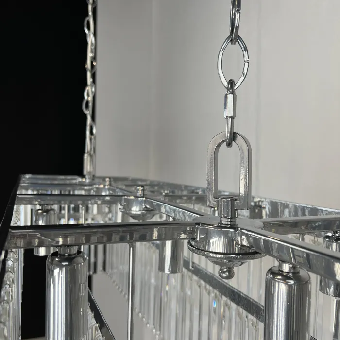 Люстра RH 1920S ODEON CLEAR GLASS FRINGE 120 chrome от ImperiumLoft