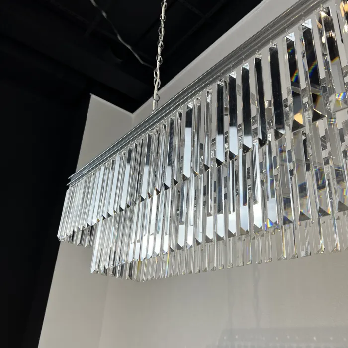 Люстра RH 1920S ODEON CLEAR GLASS FRINGE 120 chrome от ImperiumLoft