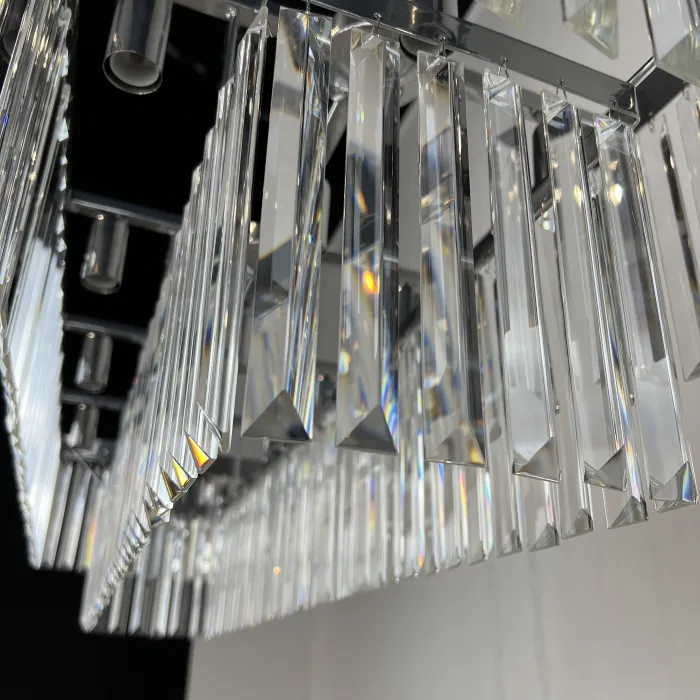 Люстра RH 1920S ODEON CLEAR GLASS FRINGE 120 chrome от ImperiumLoft