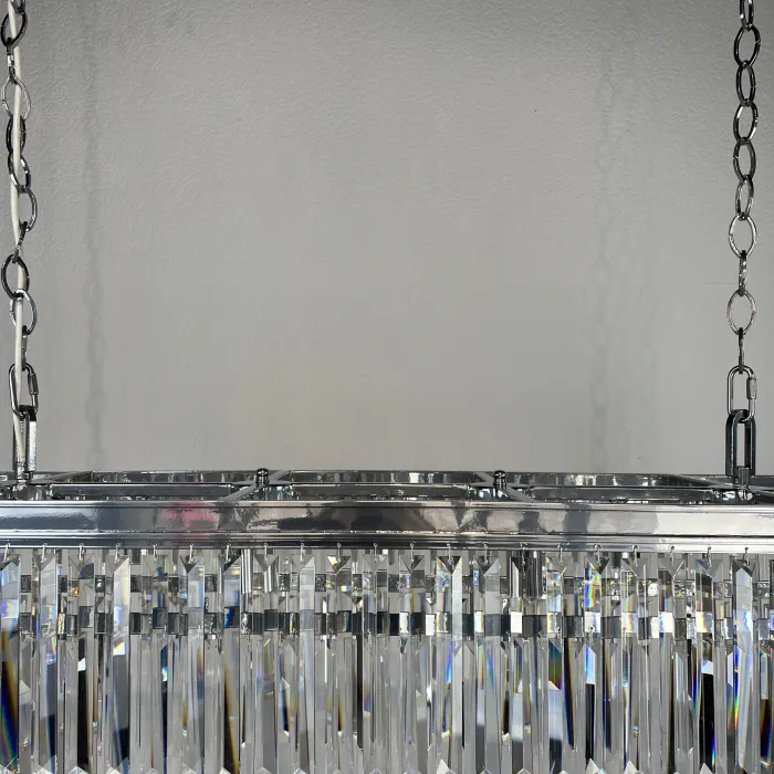 Люстра RH 1920S ODEON CLEAR GLASS FRINGE 120 chrome от ImperiumLoft